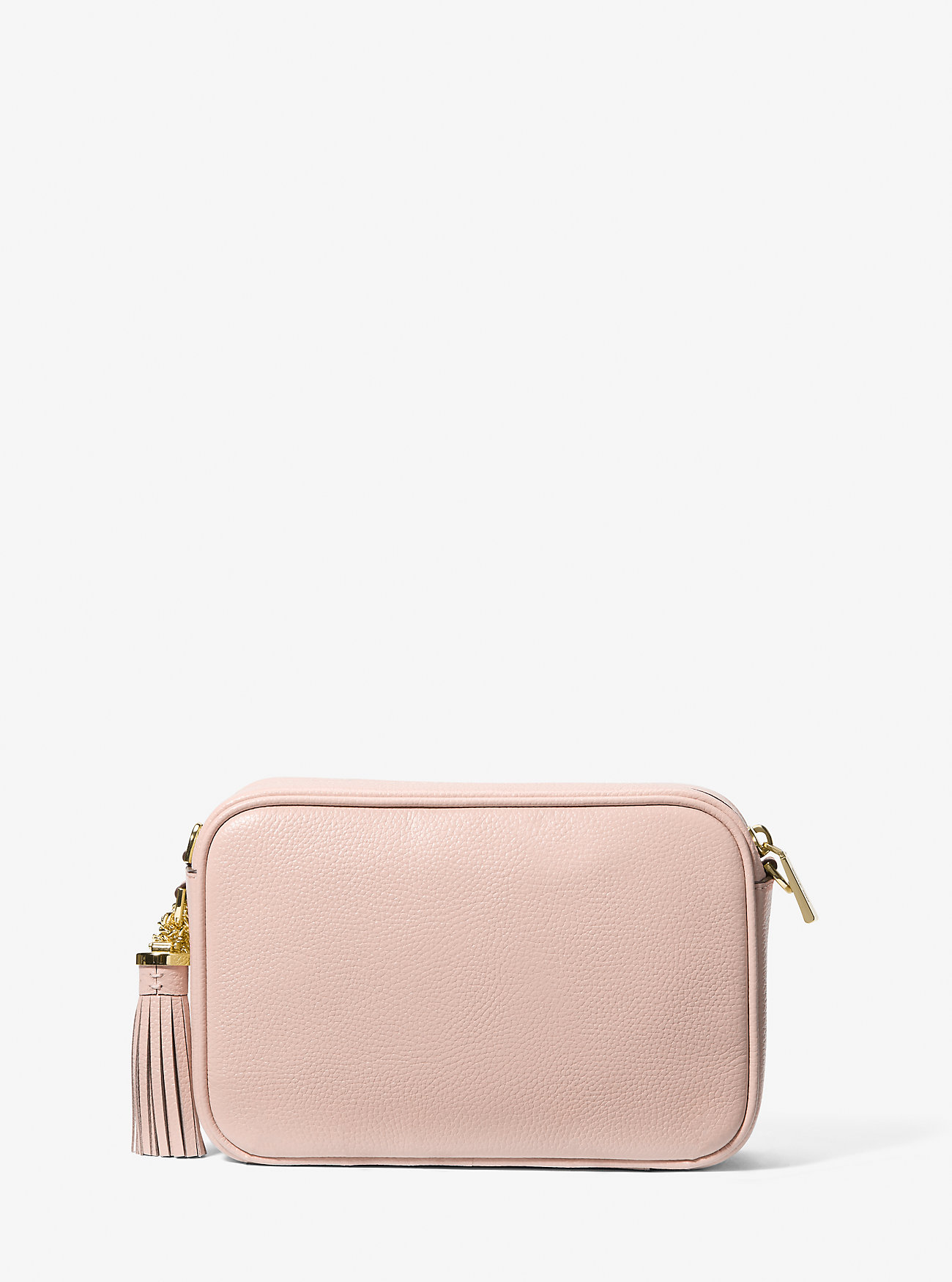 Jet Set Medium Pebbled Leather Crossbody Bag - SOFT PINK