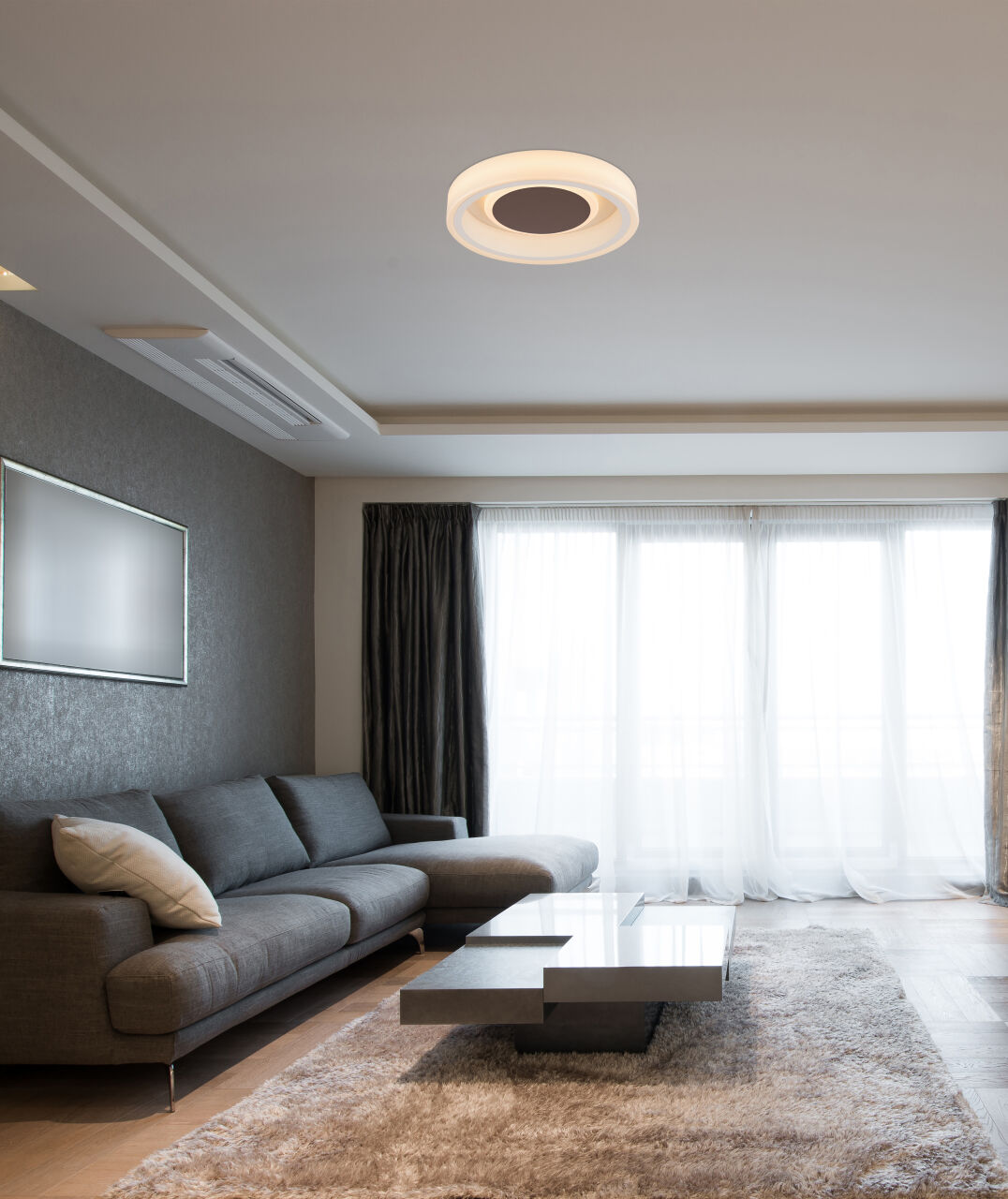 Globo Lighting - GOFFI - Deckenleuchte Metall weiß, LED