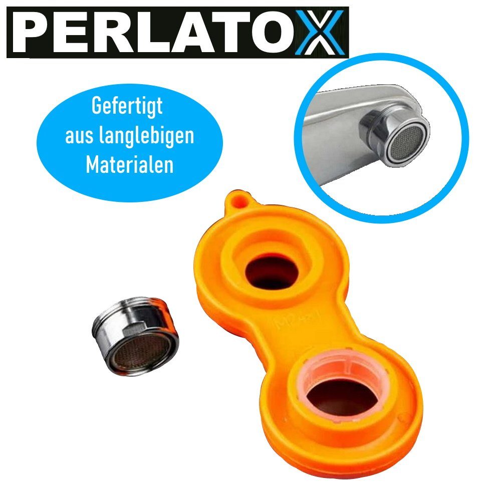MAVURA PERLATOX Perlatorenschlüssel Mischdüsenschlüssel Strahlregler Wartungskit (Perlatorschlüssel Universal Perlator Schlüssel Serviceschlüssel)