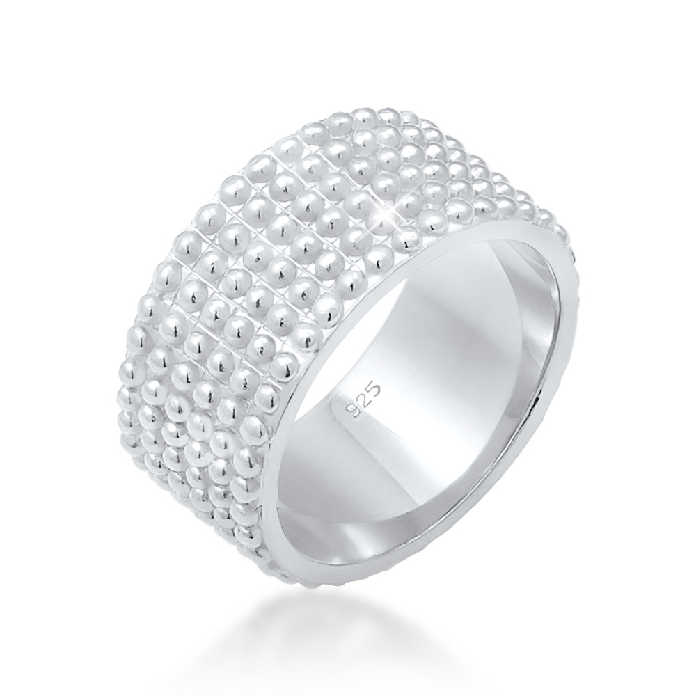 Elli Elli Bague Pois Statement Trend Blogger Bague Femme - (925/1000) Argent Bague