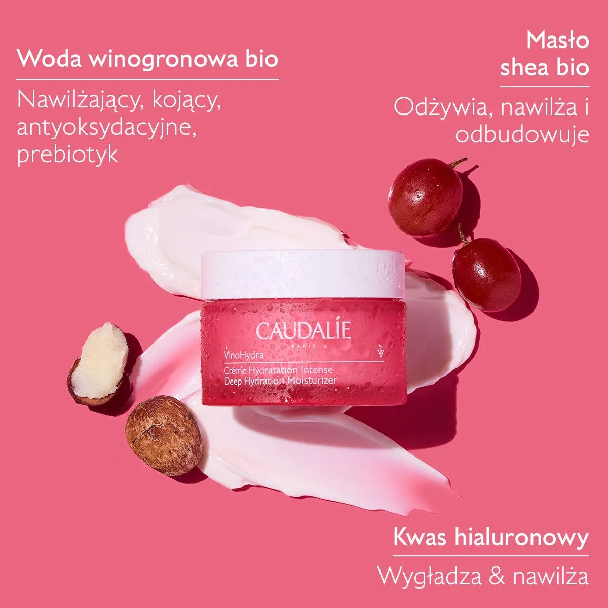 Caudalie VinoHydra Εντατική Ενυδατική Κρέμα, 50 ml