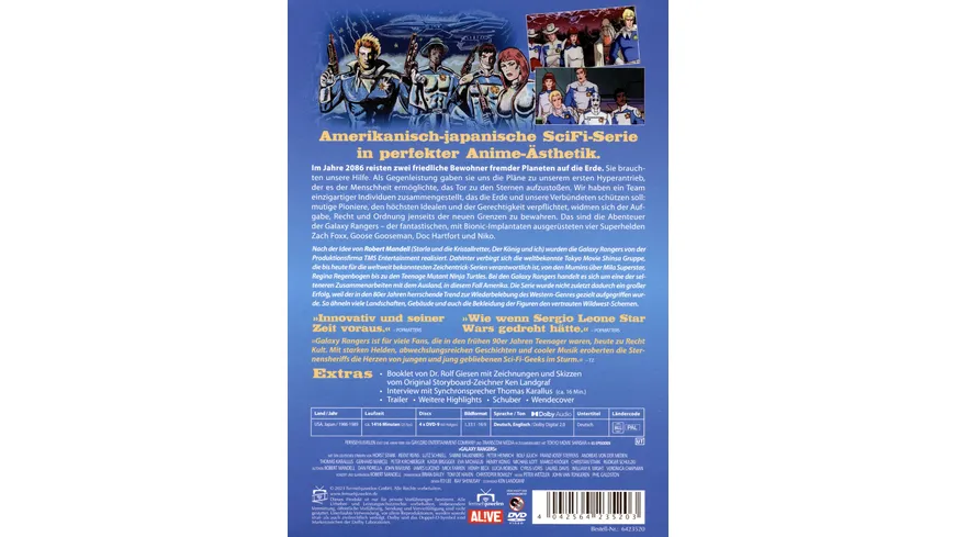 Galaxy Rangers - Gesamtedition: Alle 65 Folgen (Fernsehjuwelen)  [4 DVDs]