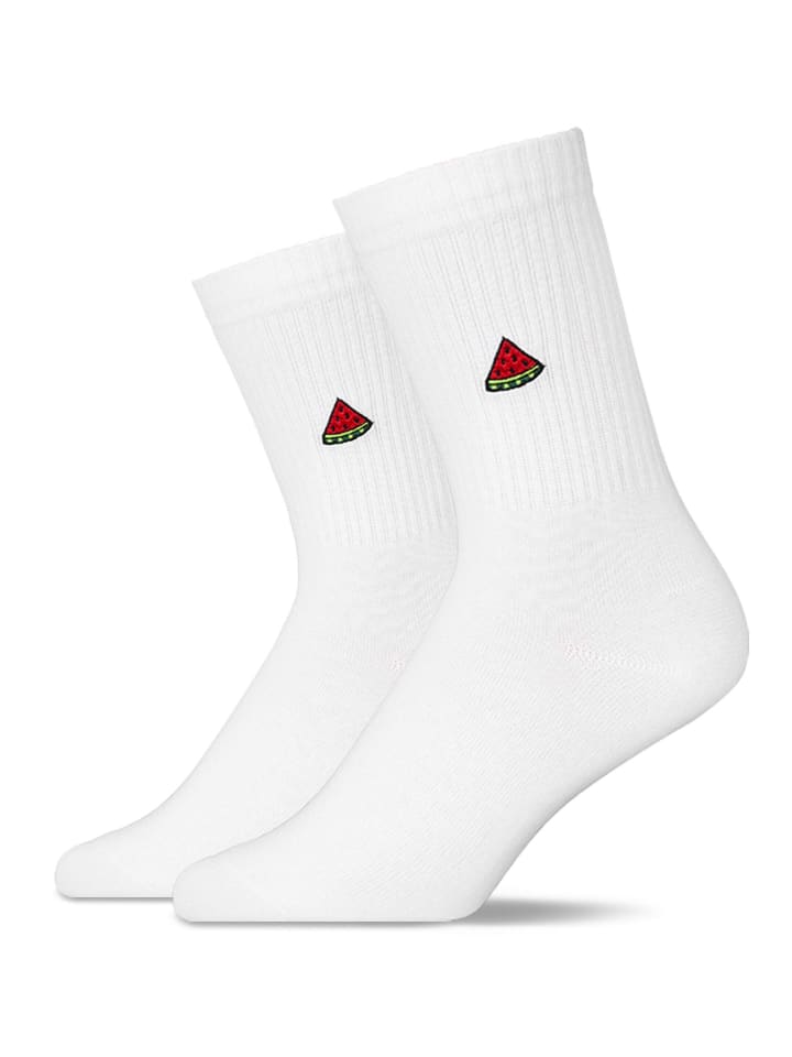 SNOCKS Tennissocken aus Bio-Baumwolle 2 Paar in Mix Watermelon günstig kaufen