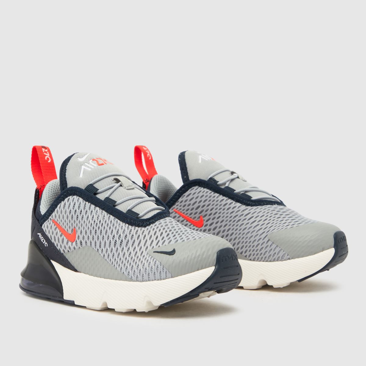 Nike marinblå och grå Air Max 270 Pojkar Småbarnsskor