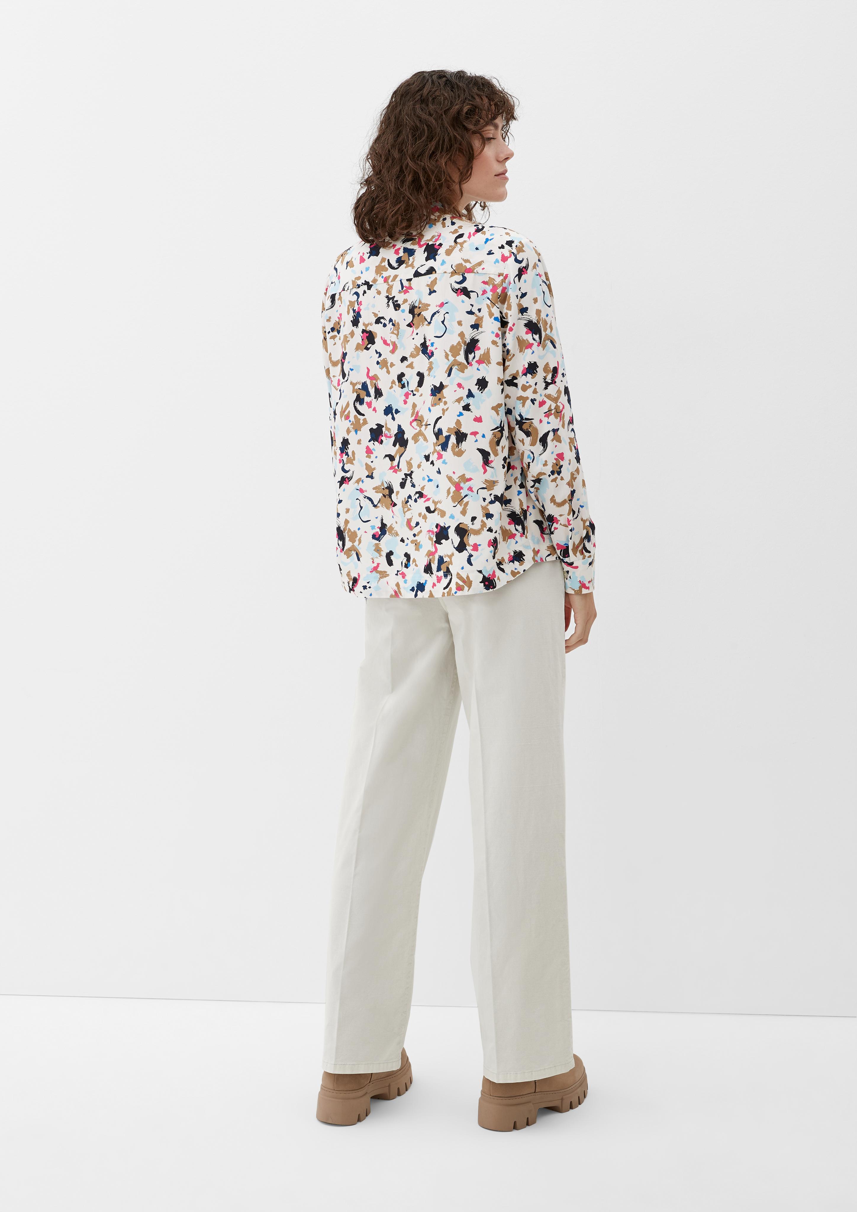 Viskosebluse mit Allover-Print  2124882-02A0