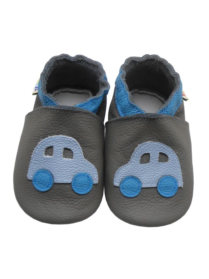 Yalion Leder-Krabbelschuhe 