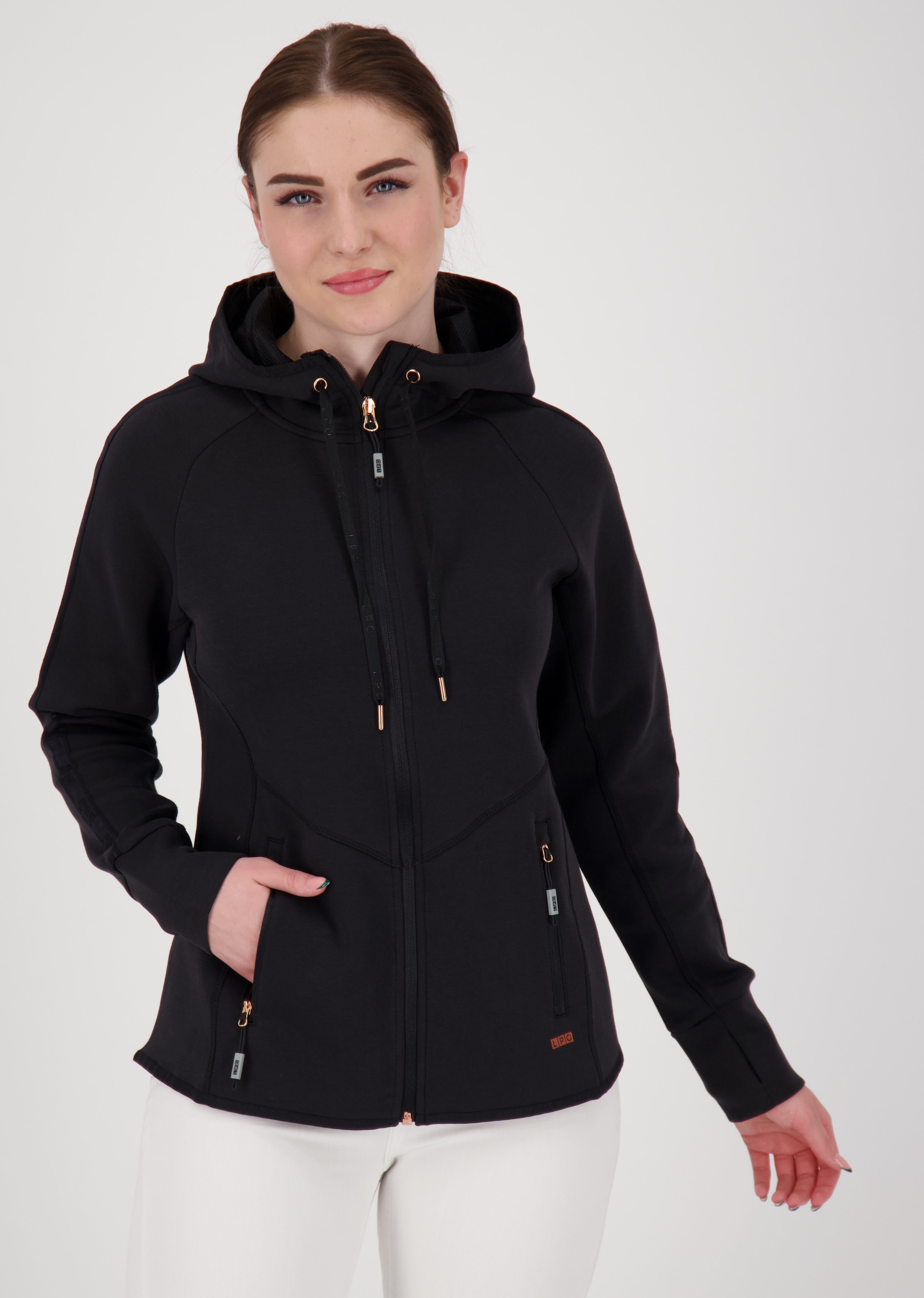 DEPROC Active Trainingsjacke KARLOTTA CS WOMEN Sportjacke & Fitnessjacke mit Kapuze, auch in Großen Größen