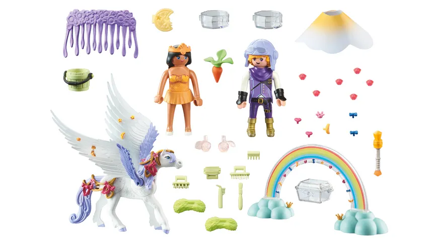 PLAYMOBIL 71361 - Princess Magic - Himmlischer Pegasus mit Regenbogen