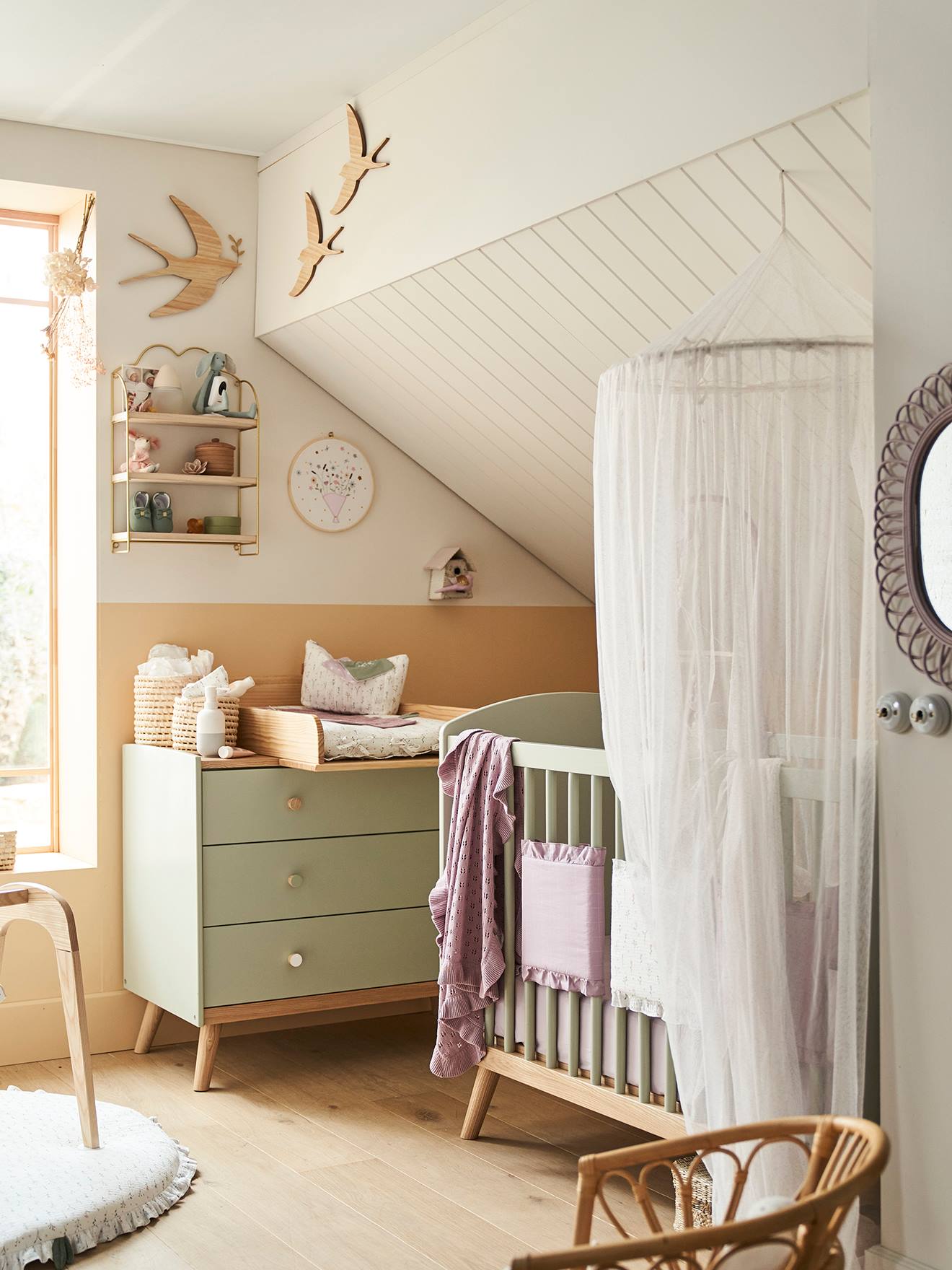 Vertbaudet Kinderzimmer Betthimmel - zartrosa