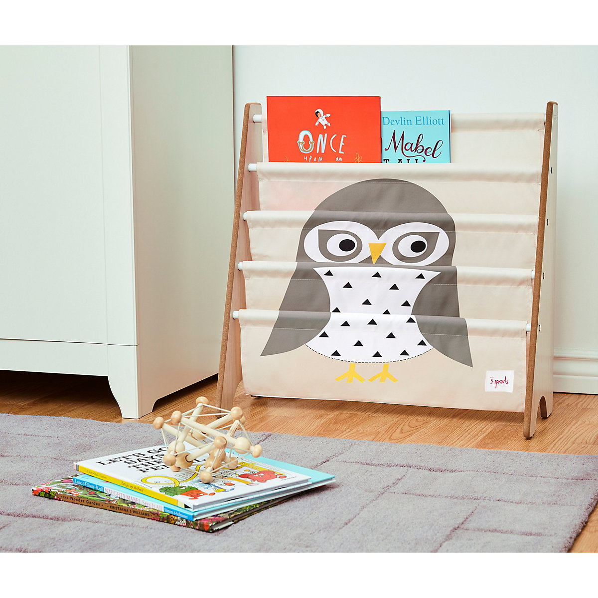 Bücherregal Eule, 60 x 63 cm