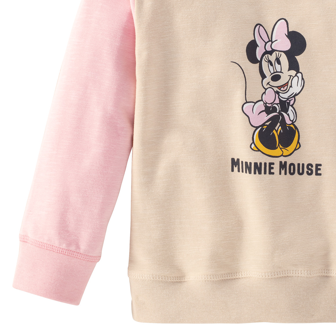 Minnie Maus Sweatshirt mit Farbteiler