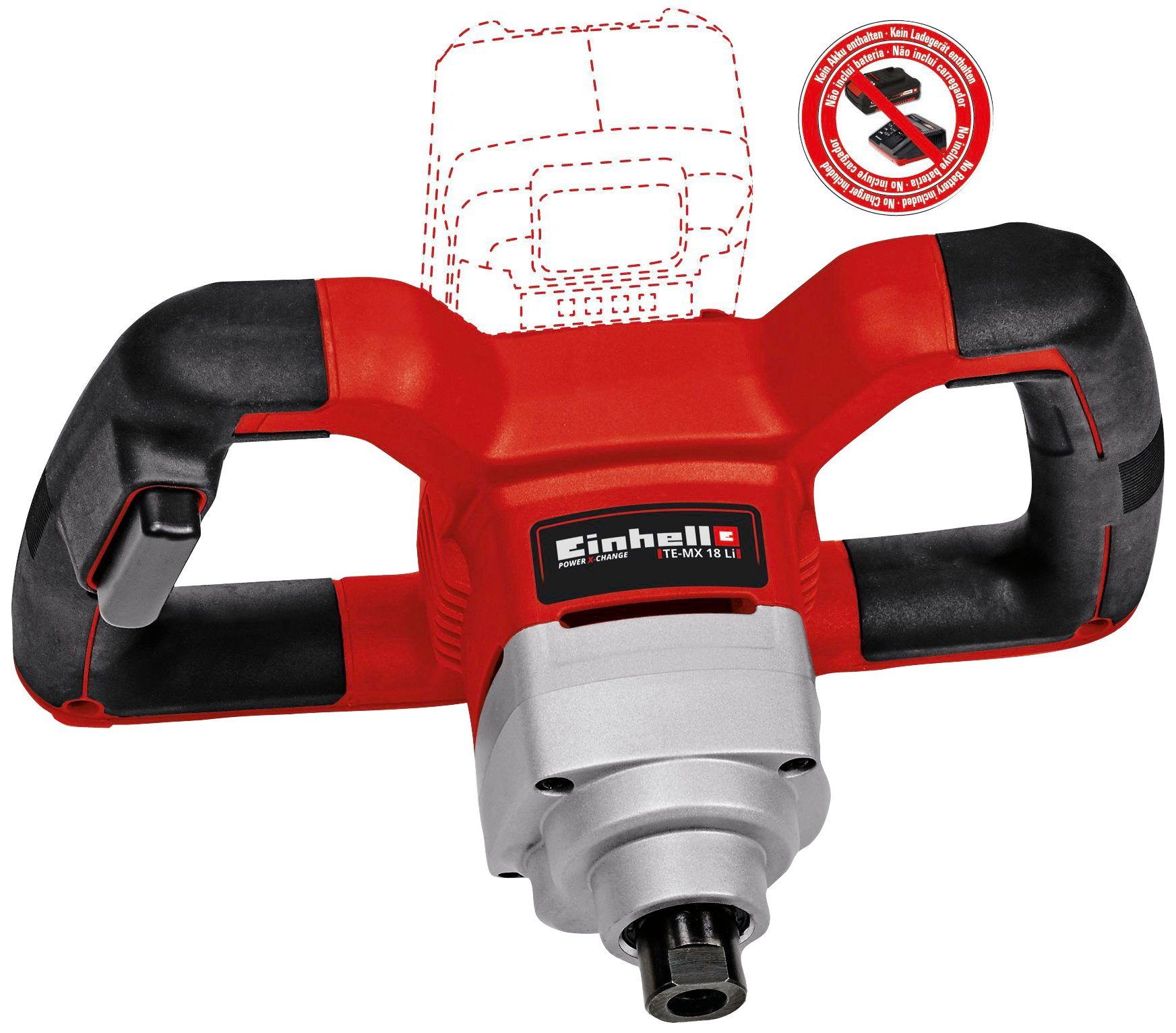 Einhell Rührwerk TE-MX 18 Li - Solo, Ø 100 mm, Power X-Change, ohne Akku und Ladegerät, inkl. 1 Rührer