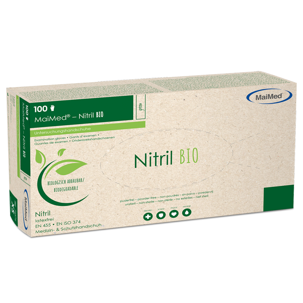 MaiMed-Nitril BIO Größe S unsteril 100 Stück/Box