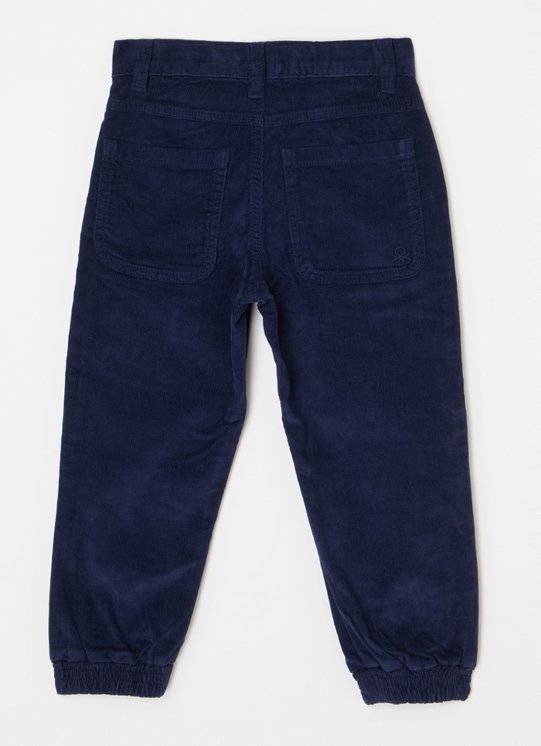 Pantaloni cargo din catifea reiată slim fit de la Benetton