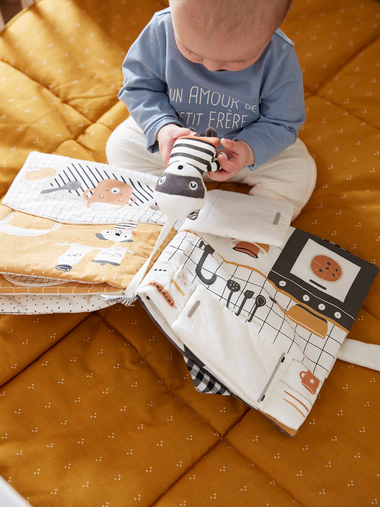 Livre géant + peluche MES PETITS JOUETS multicolore
