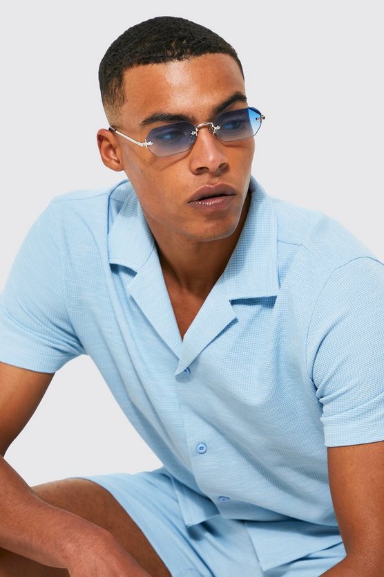 Rahmenlose Hexagon-Sonnenbrille