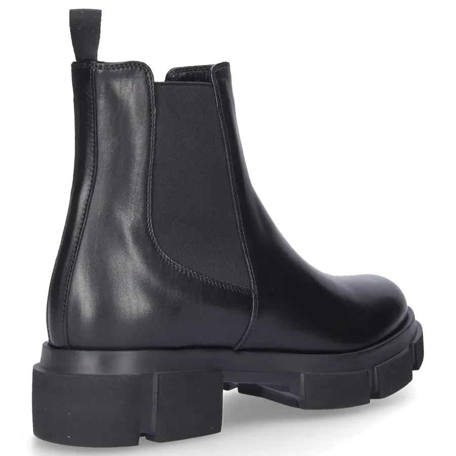 EN AVANT - Stiefeletten 420-04 Kalbsleder Logo schwarz - schwarz