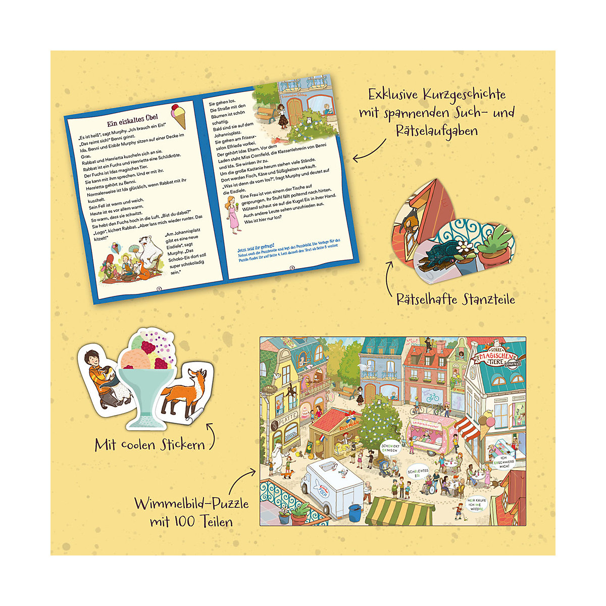 Story-Puzzle: Die Schule der magischen Tiere ermittelt