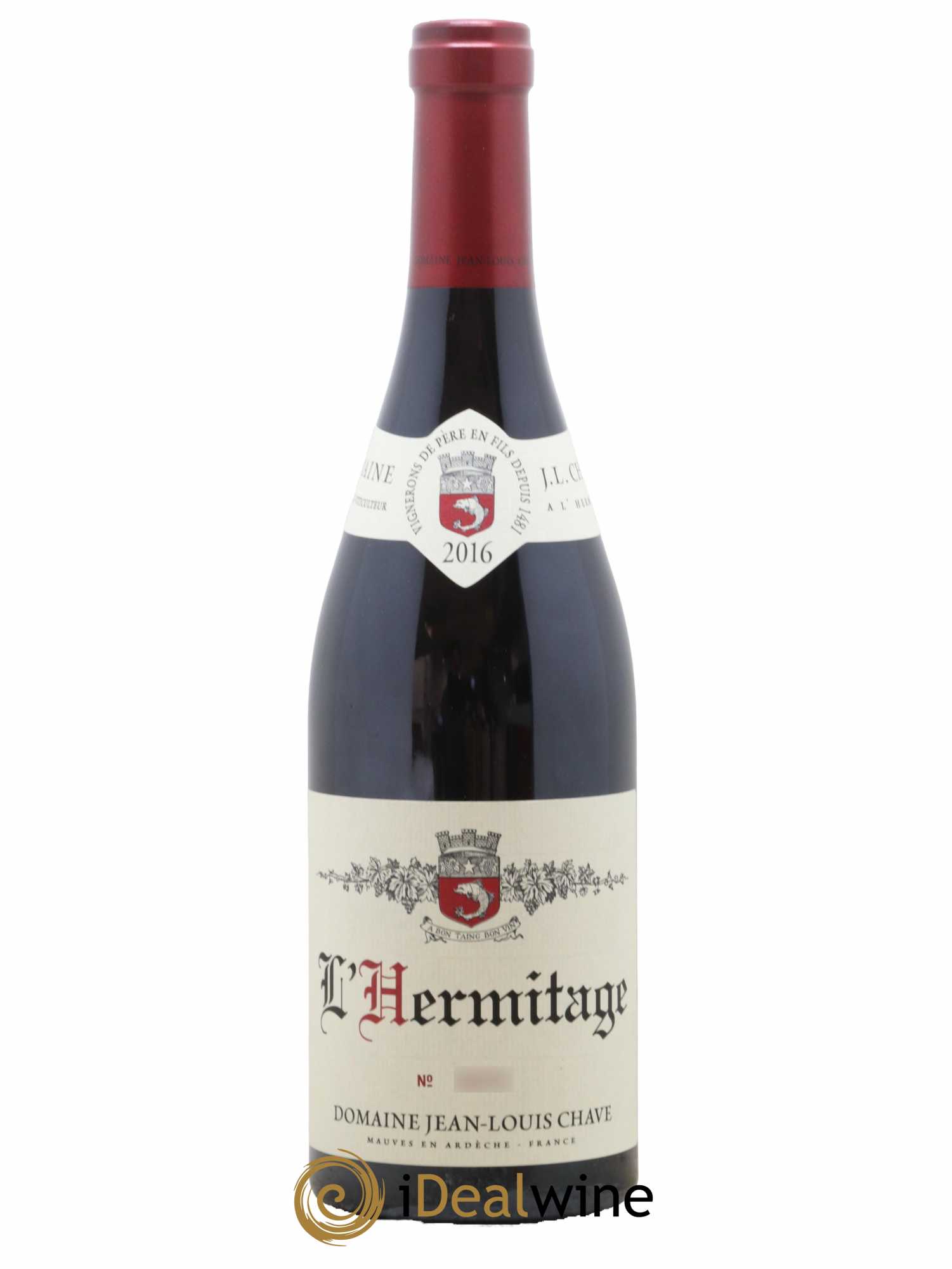 Hermitage Jean-Louis Chave  2016 - Lot de 1 Bouteille