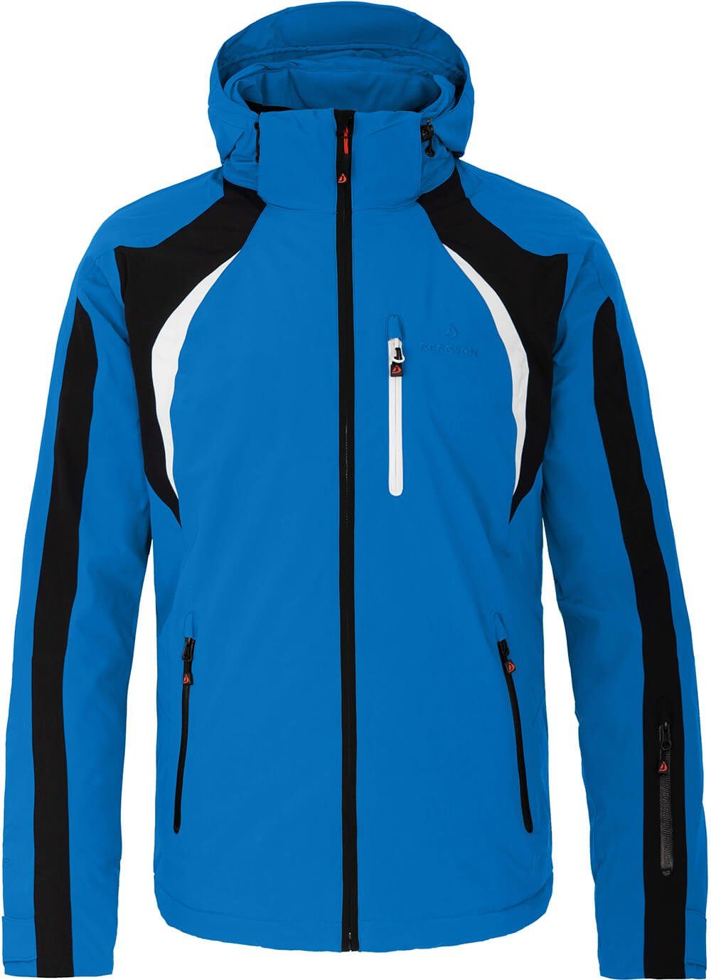 Bergson Skijacke LOKKA Herren Skijacke, wattiert, 20000 mm Wassersäule, Langgrößen, blau