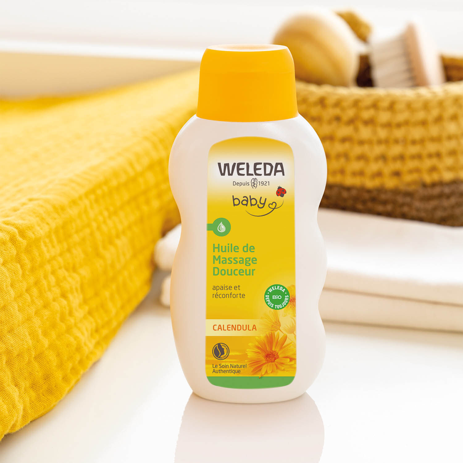 Weleda Calendula Baby Huile de Massage Douceur - Eveil et Soin - 200 ml