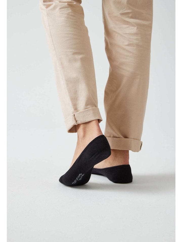SNOCKS Ballerina Socken aus Bio-Baumwolle 6 Paar in Schwarz günstig kaufen