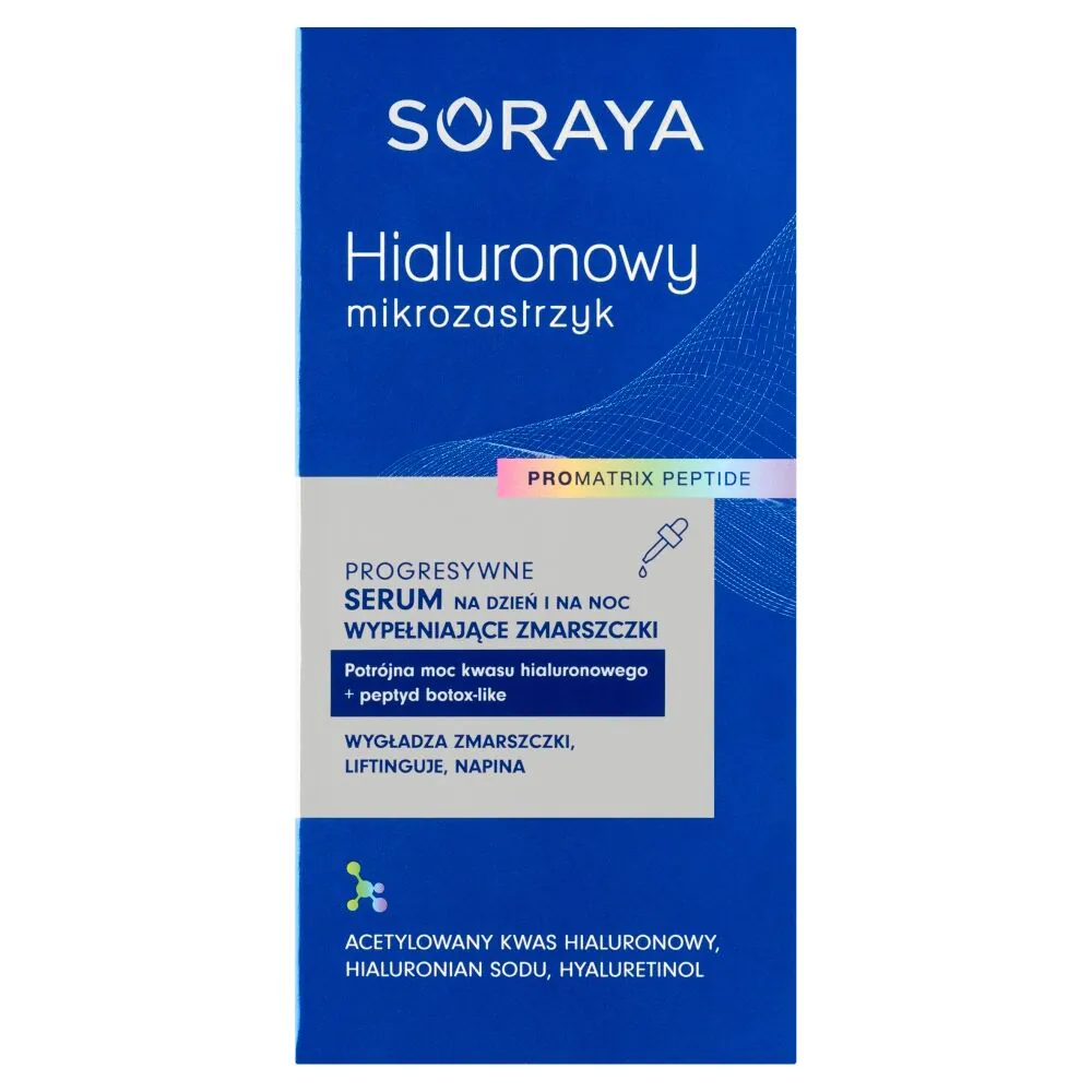 „Soraya“ hialurono rūgšties mikroinjekcijos veido serumas raukšles užpildantis