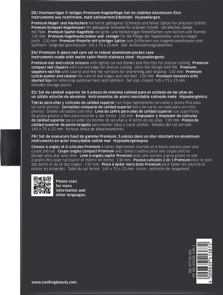 ZWILLING Beauty Premium Nagelpflege-Set - stainless Maniküre-Set