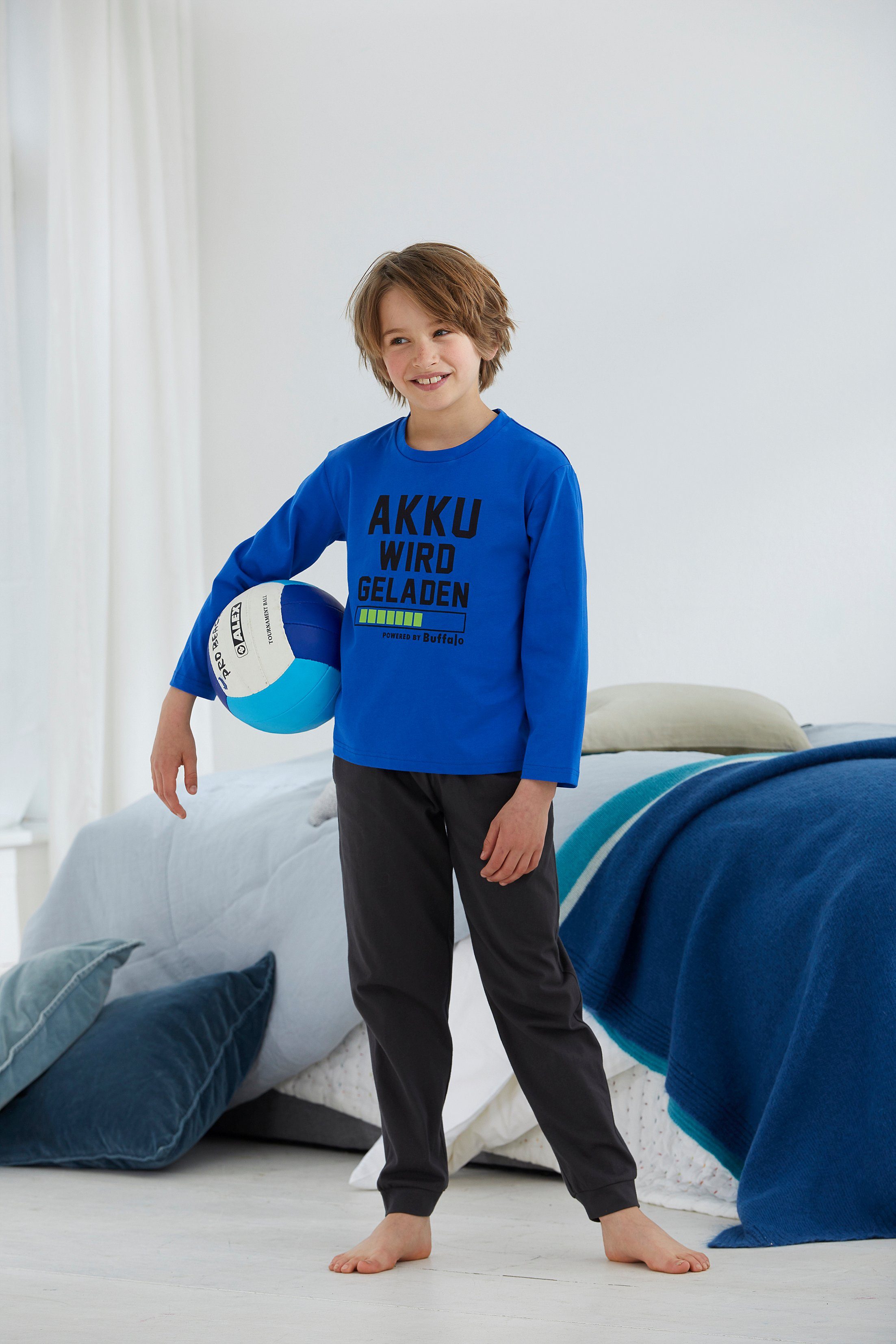 Buffalo Pyjama Akku wird geladen (2 tlg., 1 Stück)
