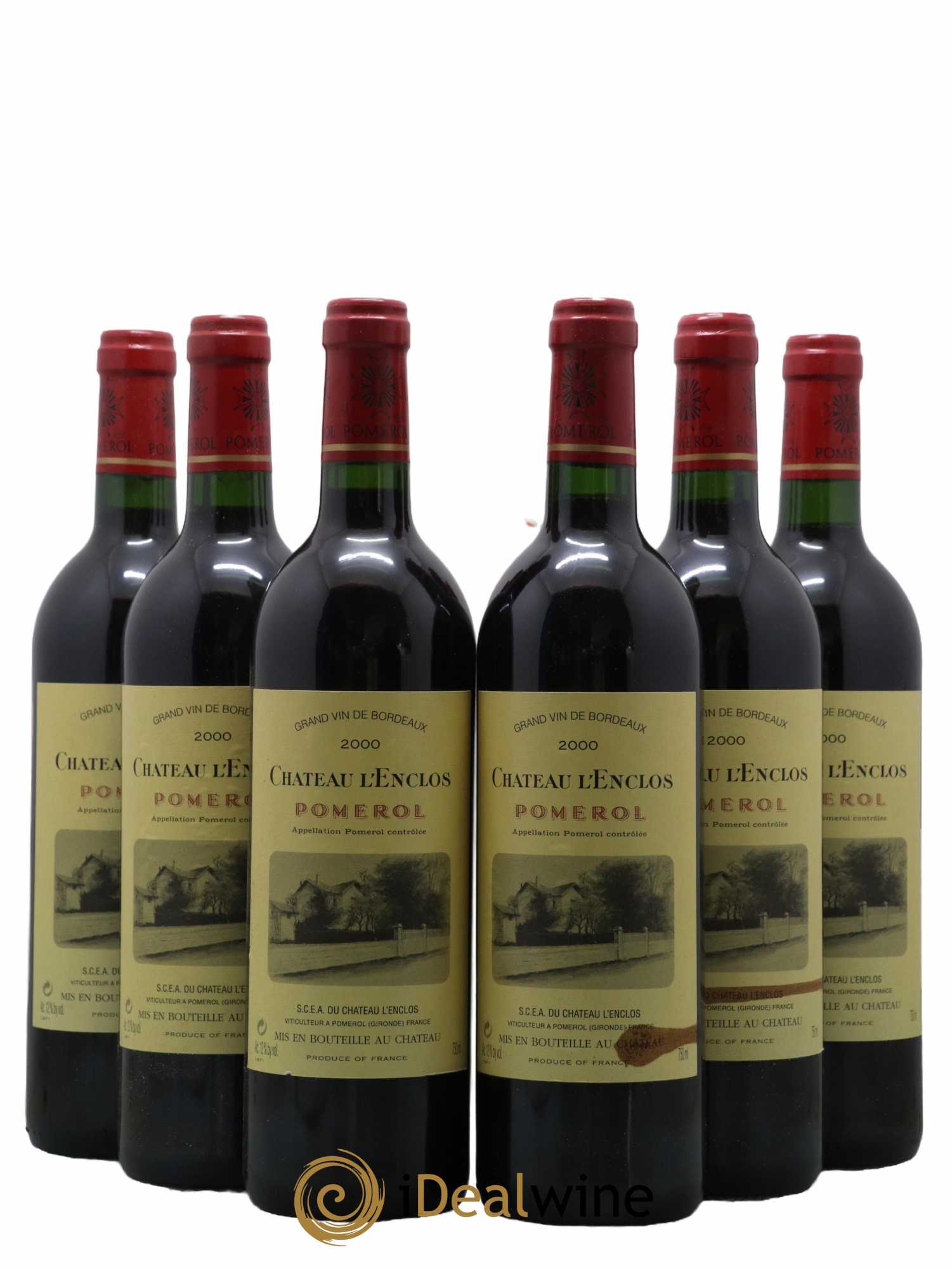 Château l'Enclos  2000 - Lot de 6 Bouteilles
