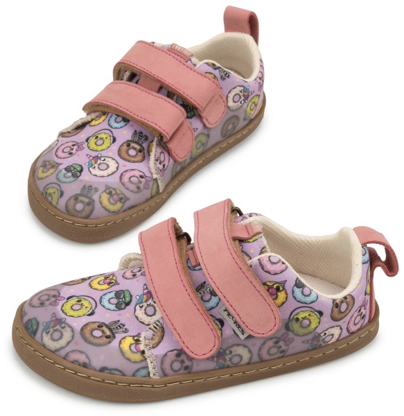 Pegres ~ LowCut Textil Sneaker ~ Pink Donut