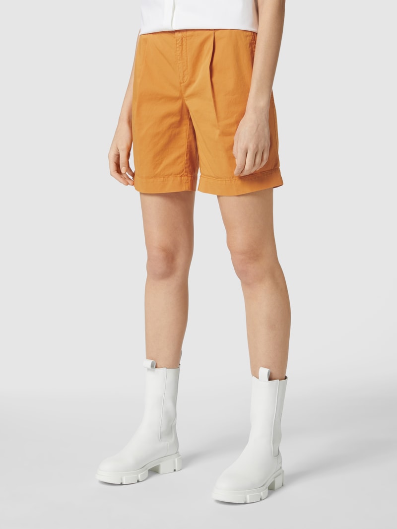 Bermudas mit französischen Eingrifftaschen in orange