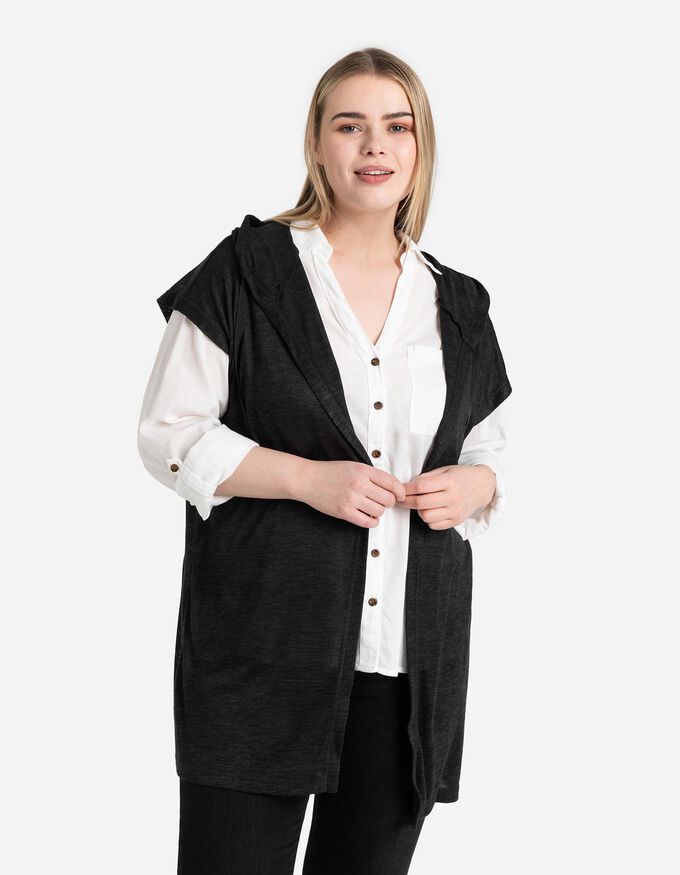 Longcardigan - Viskose-Mix