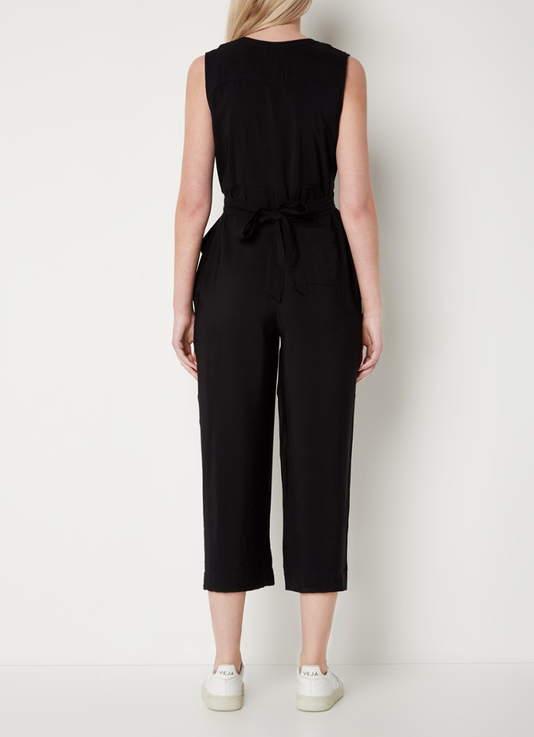 Whistles Josie loose-fit sleeveless jumpsuit with tie belt