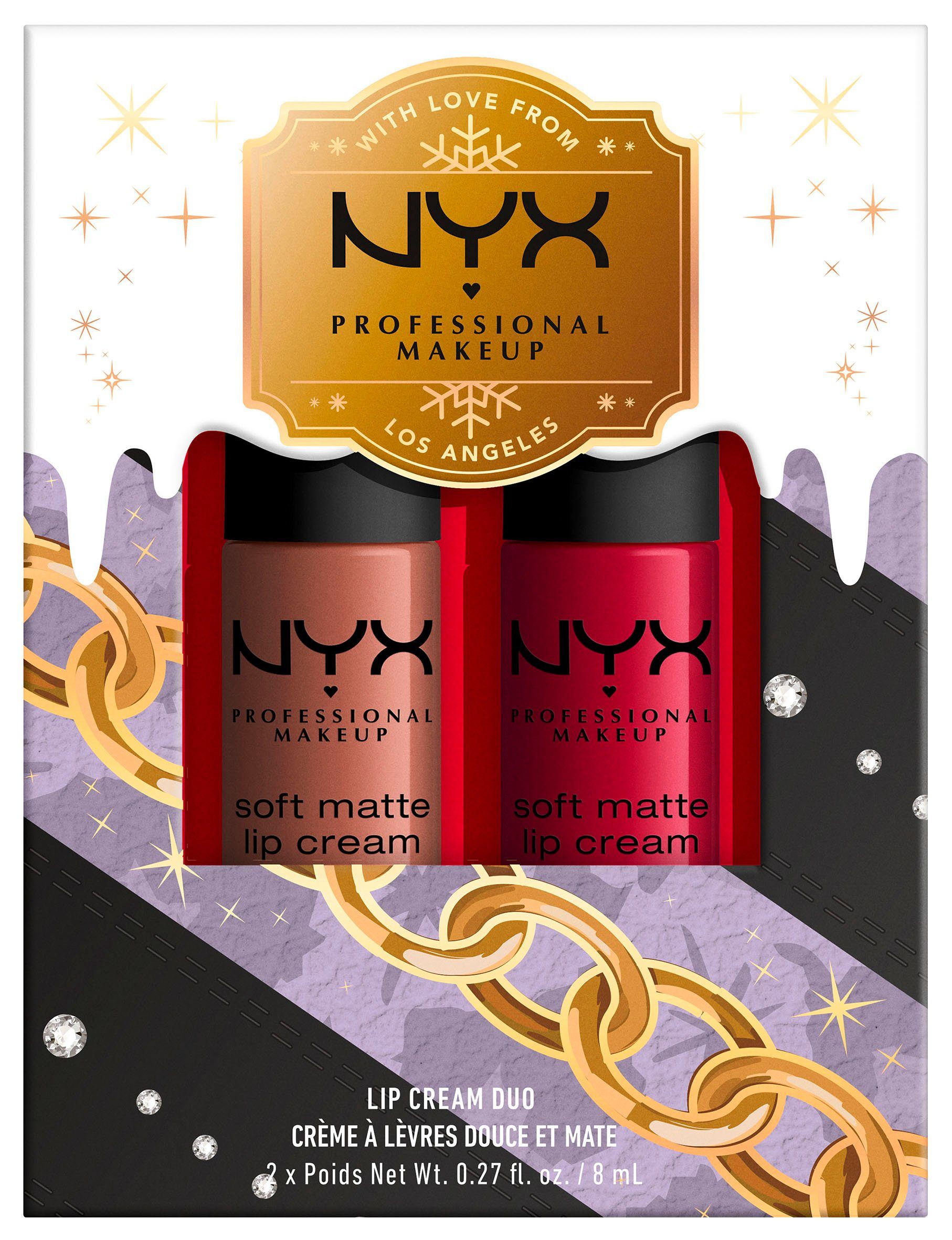 NYX Lippenstift Professional Makeup X-Mas Soft Matte Lip Cream Duo