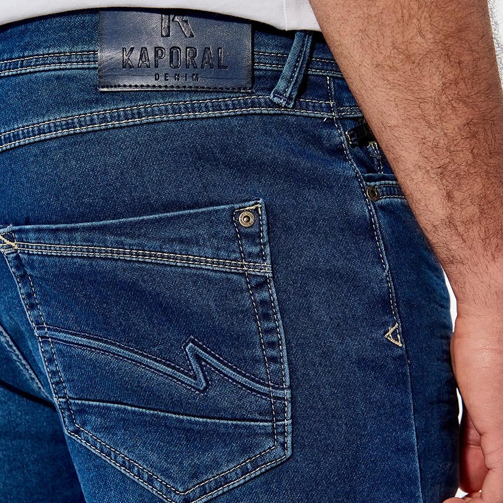APEX  Jean slim bleu Homme délavé