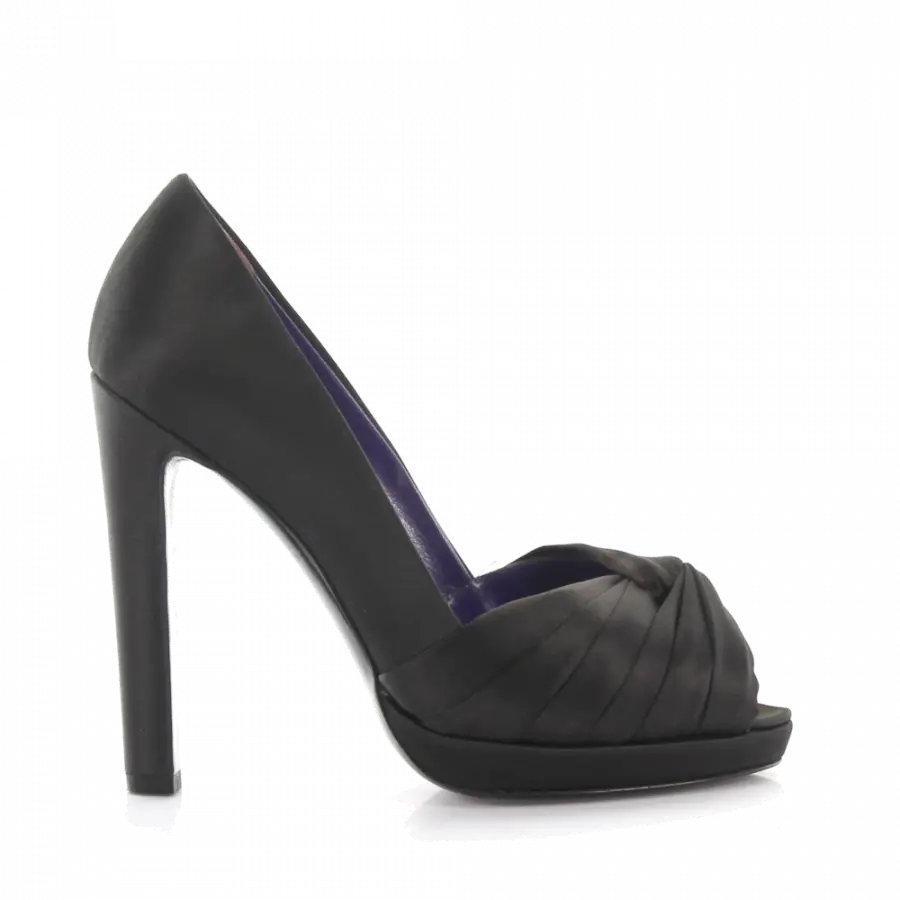 Sergio Rossi - Peeptoes schwarz - schwarz