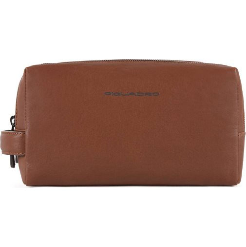 Piquadro Black Square Kulturbeutel Leder 25 cm