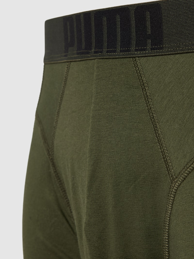 Boxershorts mit elastischem Logo-Bund im 2er-Pack in olivgrün