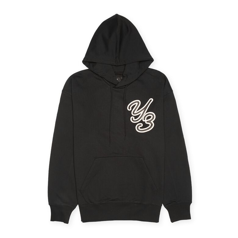 Y-3 Graphic Logo Hoodie black
