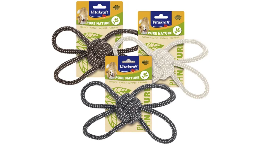 Vitakraft Hundespielzeug Nature Knoten Ball