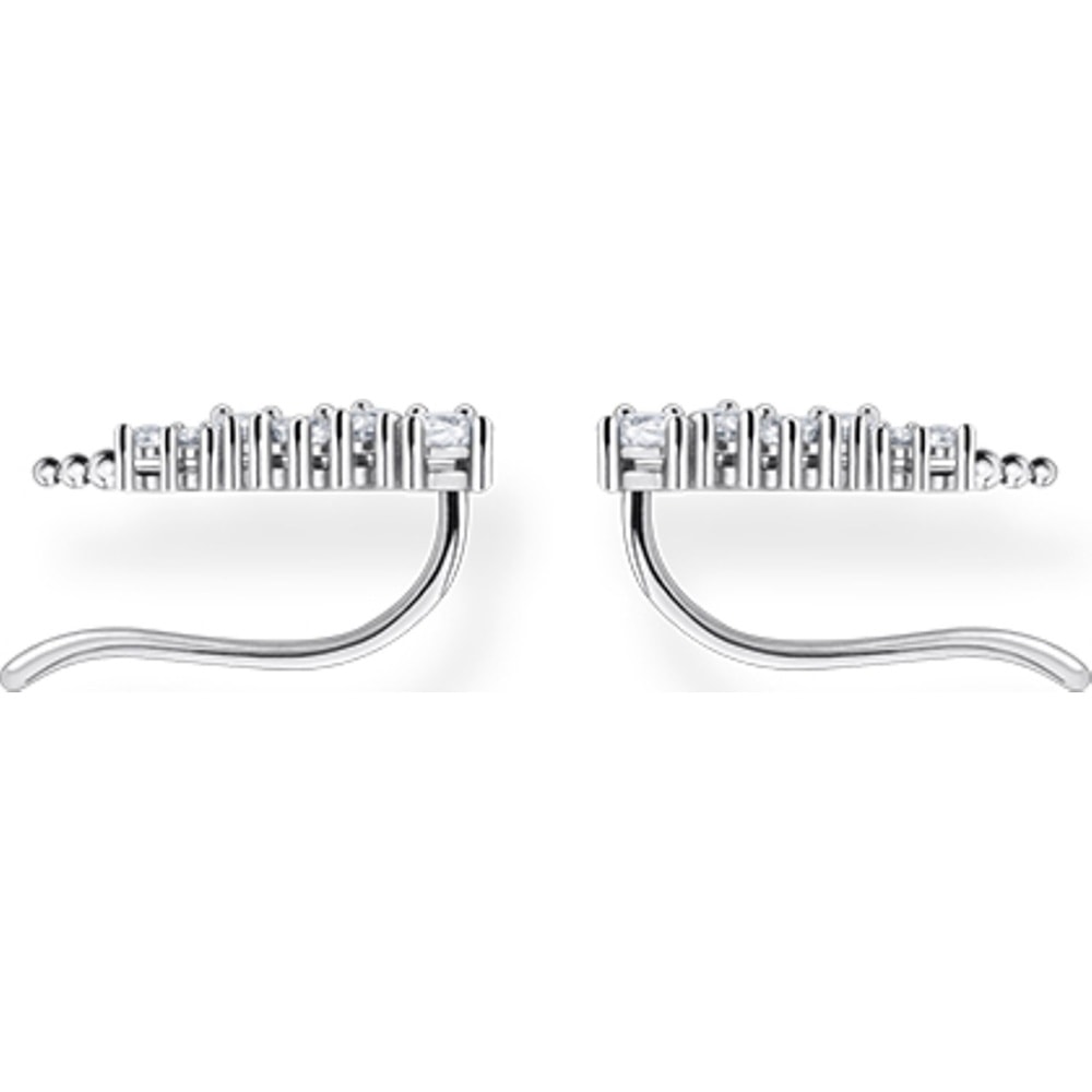 Thomas Sabo Boucles d'oreilles à fermoir à poussette 925 Argent Boucles d'oreilles