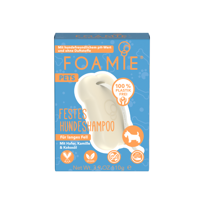 New Flag Fellpflege New Flag Foamie Hundeshampoo langes Fell 110 g