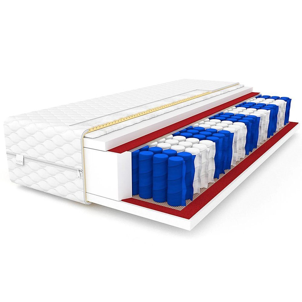 Taschenfederkernmatratze MATRATZE METIS H3 Taschenfederkern MEMO 17/24cm hoch 9 zonen premium max, pressiode, 17 cm hoch
