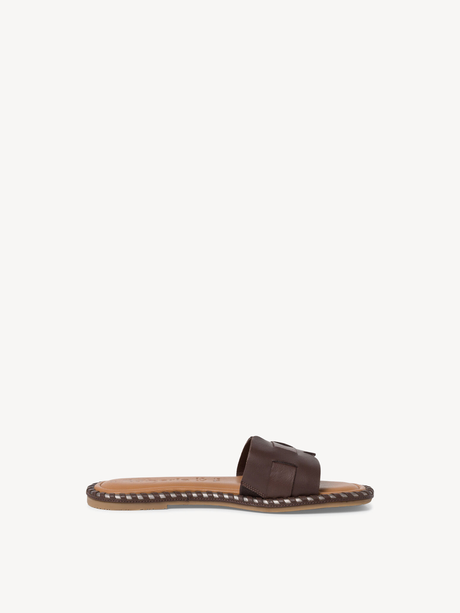 Mule en cuir - marron