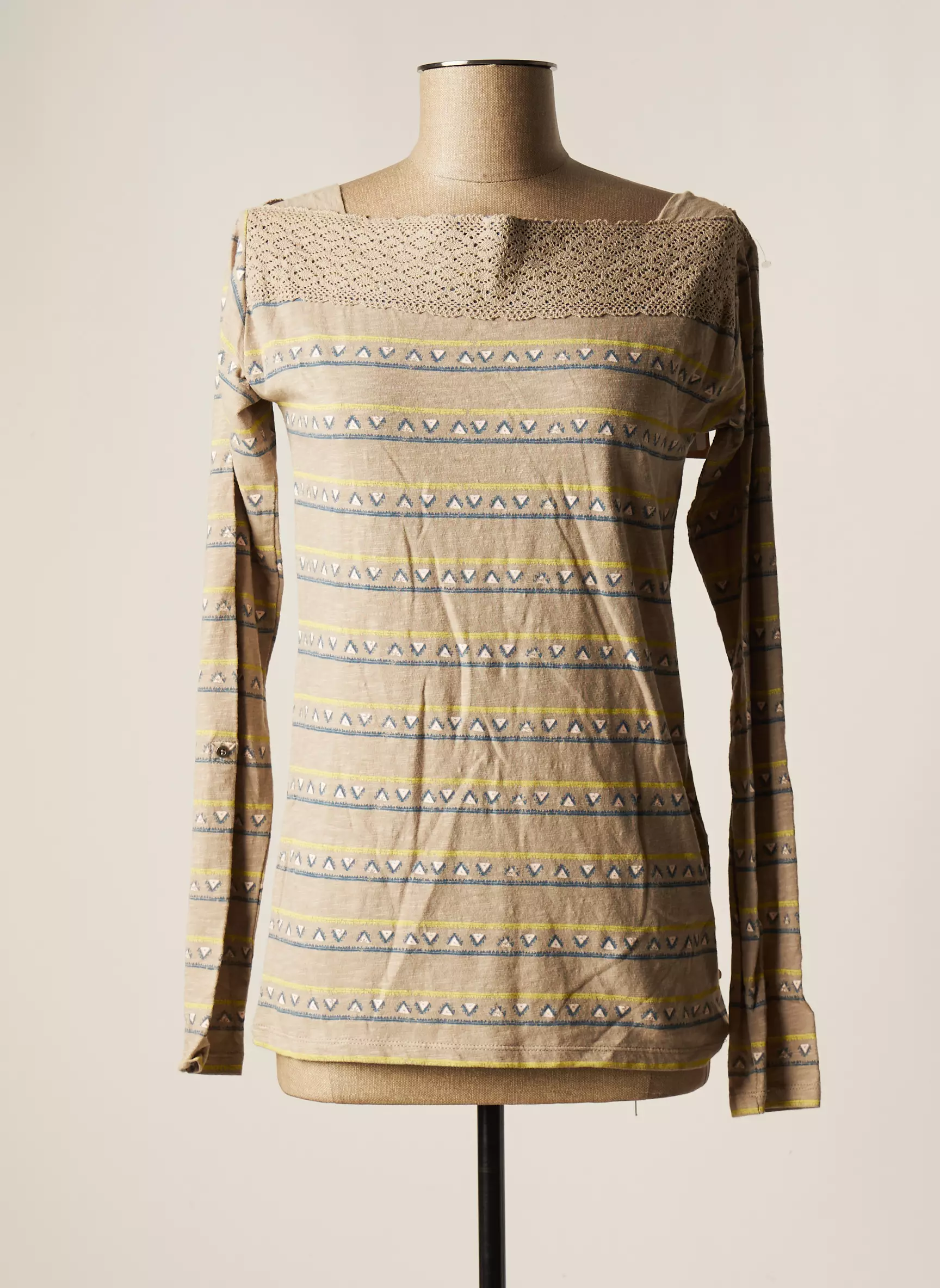 Bonobo Jeans Tops Femme couleur beige