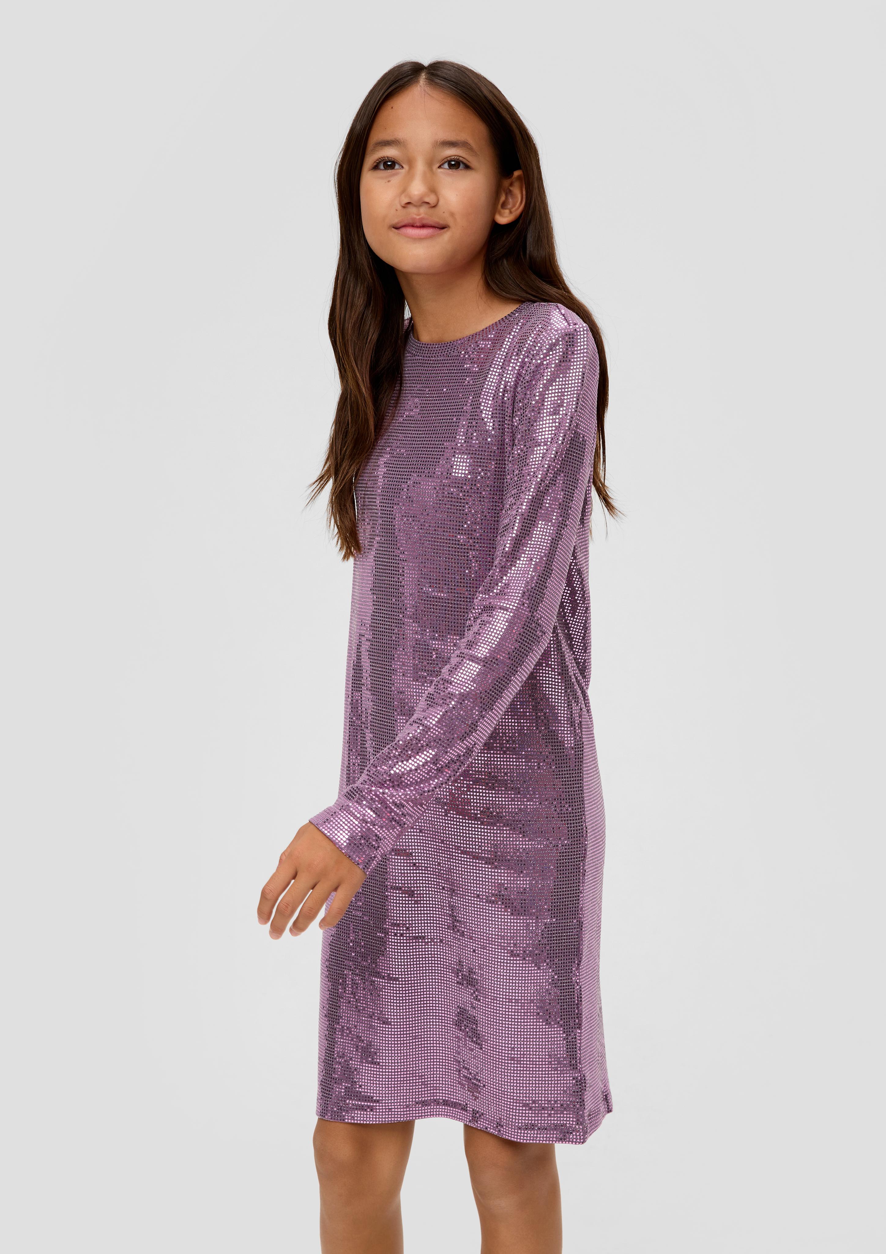 Jerseykleid mit Pailletten-Besatz  2137306-4758