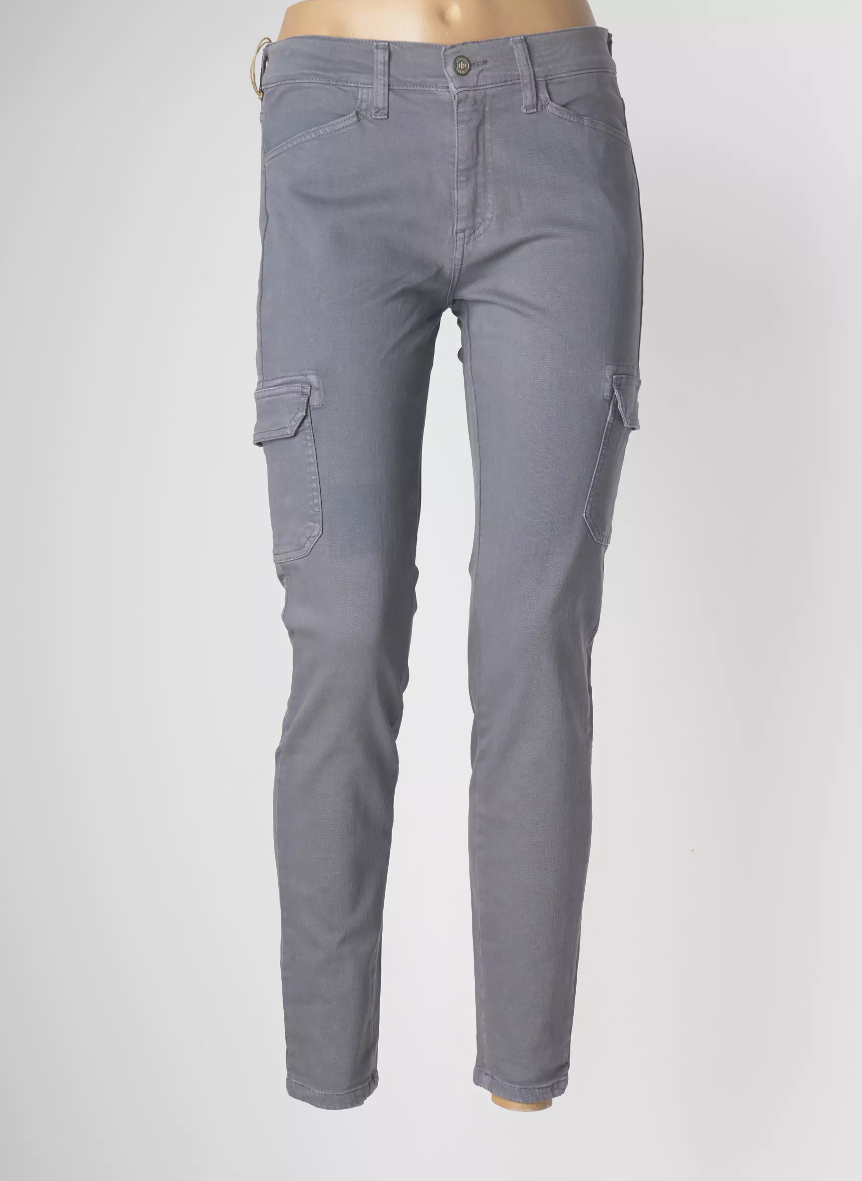 Desgaste Pantalons Cargo Femme couleur gris