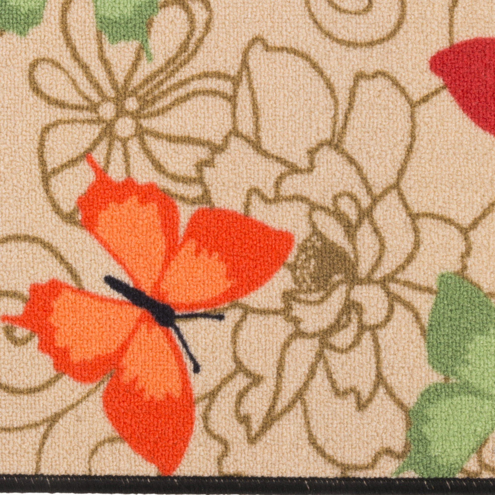Tapis cuisine imprimé papillons