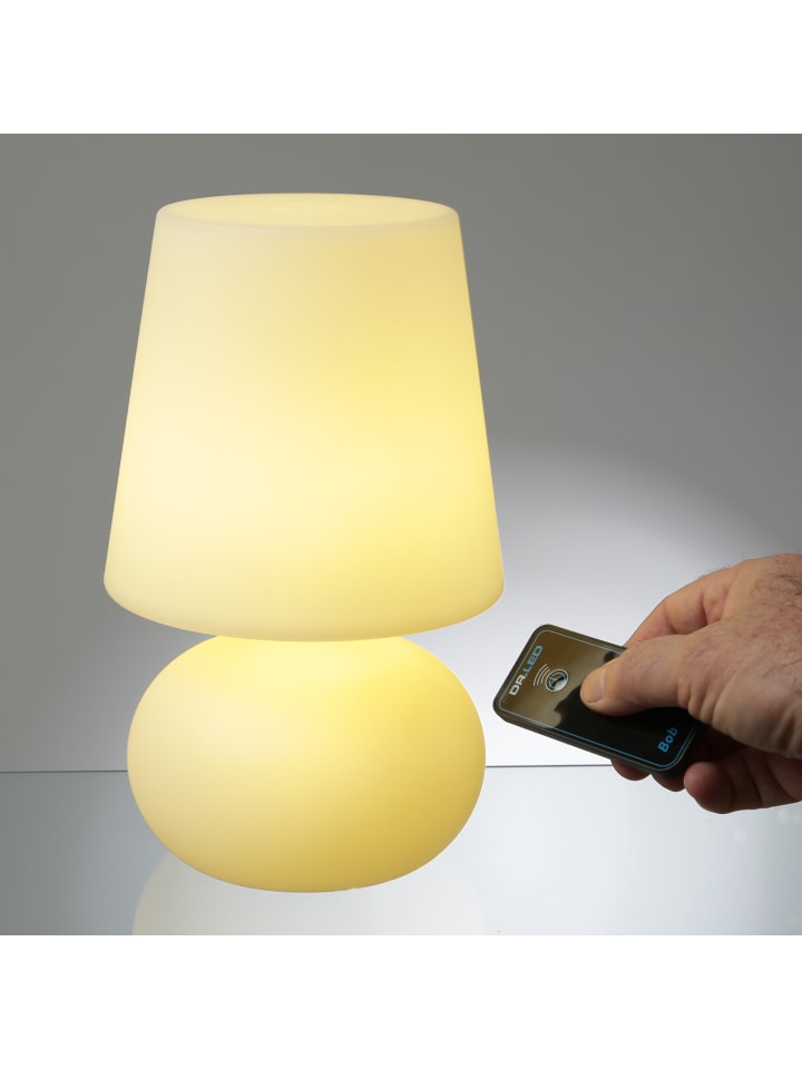 MARELIDA LED Garten Tischlampe dimmbar mit Fernbedienung aufladbar H: 26cm in weiß günstig kaufen onesize